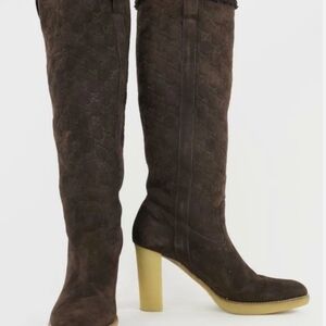 Gucci Brown Knee-High Boots